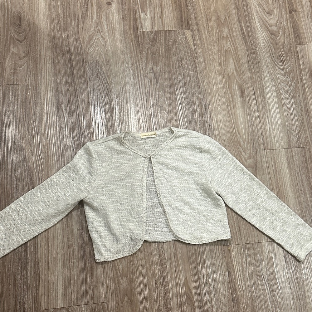 Elegant Light sparkly  Gray Kids Shrug great for any holiday or occasion!